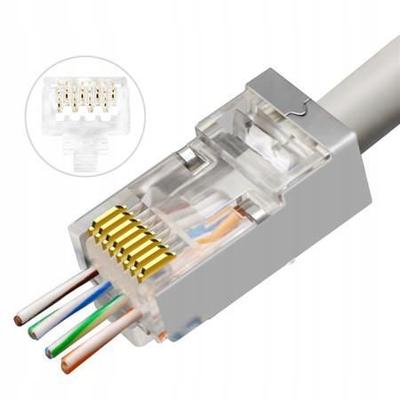 Rj45 Stp Plug Cat6 Awg23-24 50Pcs.