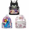Kids Cartoon Villain Mini Backpack Floral Print Cute Small Rucksack Student School Bag