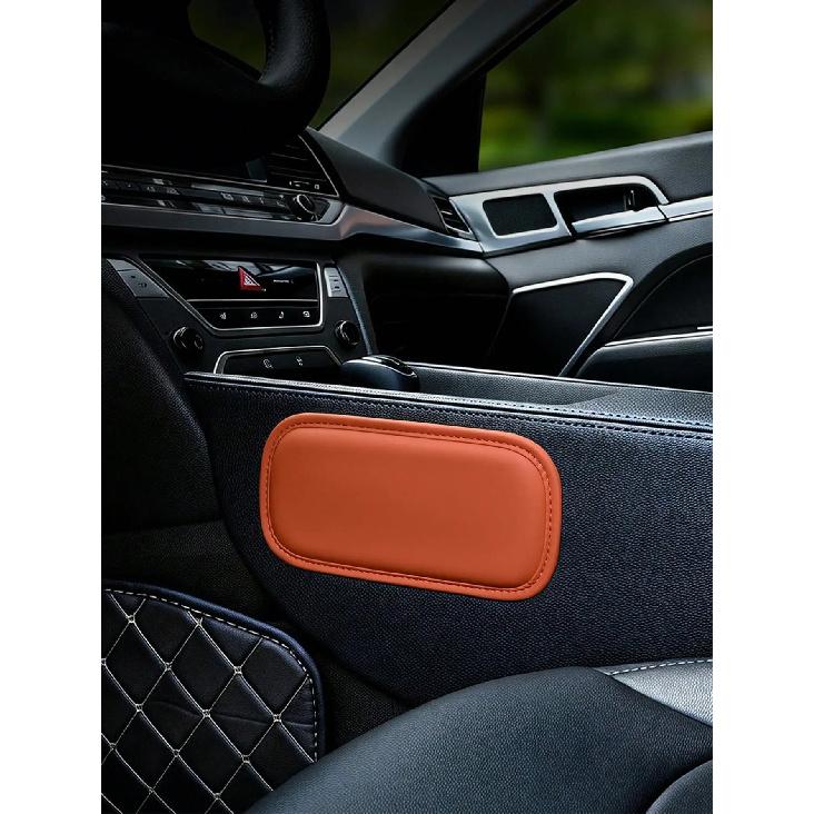 2PCS Car PU Door Armrest Pads Memory Foam Car Cushion Pad PU Leather Car Elbow Rest Pad Headrest In The Car Accessories