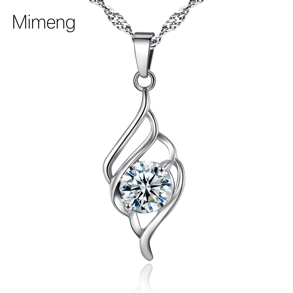 Angel Wings Zircon Pendant Necklace - Women's Luxury Fashion Temperament Clavicle Chain