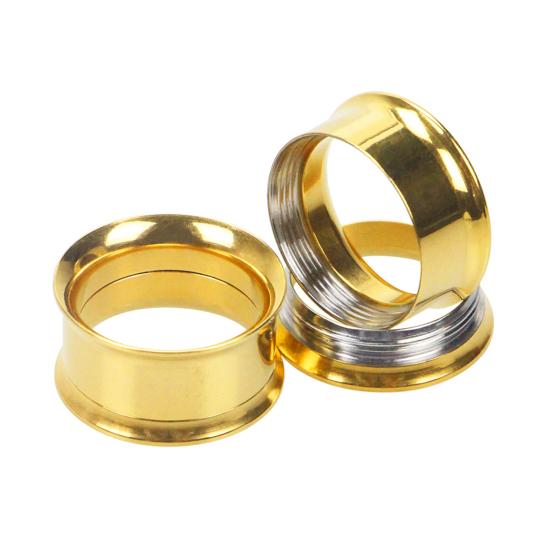 1 Stücke Stilvolle Edelstahl Tunnel Expander Bahre Ohr Plug Piercing Schmuck Schmuck Geschenk