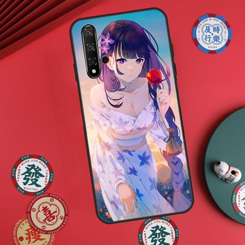 Genshin Impact Raiden Shogun For Huawei Nova 5T 10 9 SE 7i 8i 11i 12i Y73 Y90 Y70 Y72 Y61 Y91 P60 Pro P30 P40 Lite Case