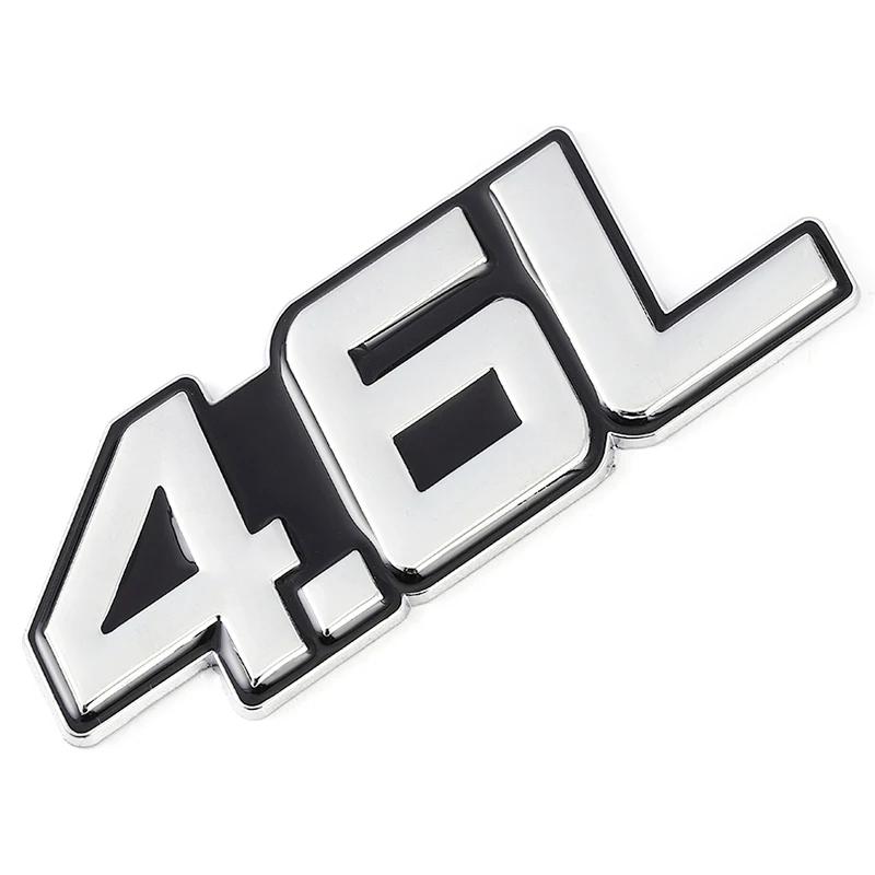 1Pc 3D Metal 4.0L 4.6L 4.7L 5.0L 5.7L 6.0L 6.2L 6.4L 7.0L Car Sticker Rear Trunk Emblem Badge Decals