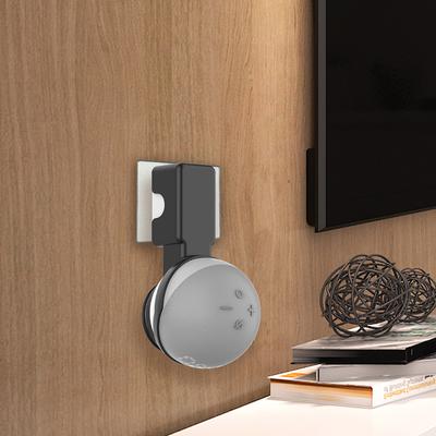 Outlet Wall Mount Holder for Amazon Echo Dot 5th/4th Built-in Cable Management Stand Bracket Space-Saving Skeleton Cooling Base