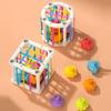 Montessori Baby Toys Stack Pull Blocks Games 0-12 Months Color Shade Sensory Development Learning Educational Toys Babies Infant