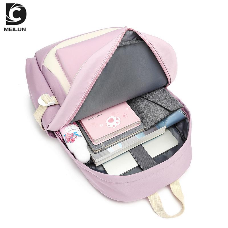 New primary school schoolbag burden reduction backpack large capacity casual backpack fashion tutoring bag