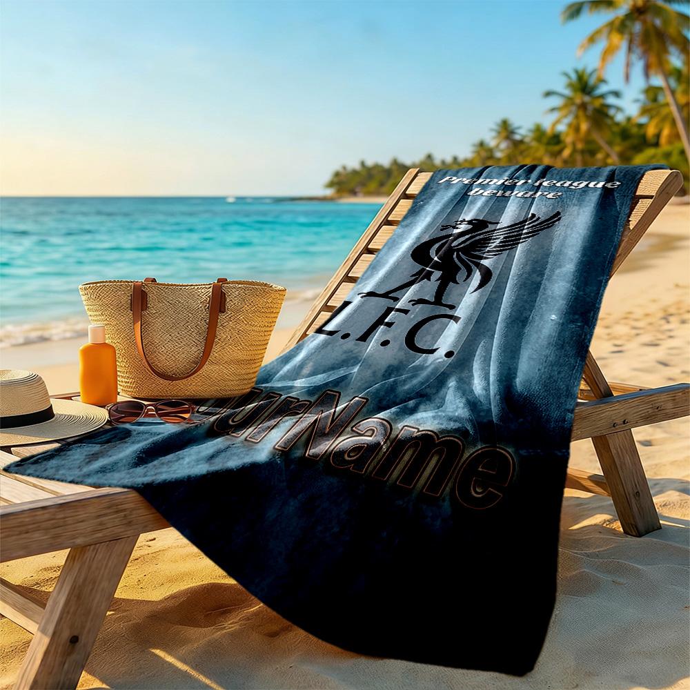 Liverpool Customizable Name Beach Towel High Absorbency & Quick-Dry Suitable for Sports Travel Swimming Yoga Bathroom Beach And Pool