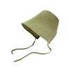 Linen Straw Regency Bonnets Hats For Women Sun Hats Bow Beach Cap Big Wide Brim Cloche Hat Chapeau Femme Lace Up Outdoor Summer