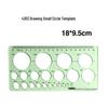 Multi-Function Drawing Template Ruler for Circles, Ellipses, Furniture, Architecture, Geometry, Mathematics, and Interior Design.