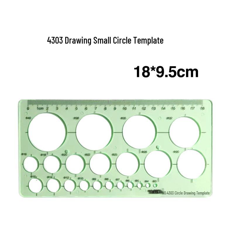 Multi-Function Drawing Template Ruler for Circles, Ellipses, Furniture, Architecture, Geometry, Mathematics, and Interior Design.