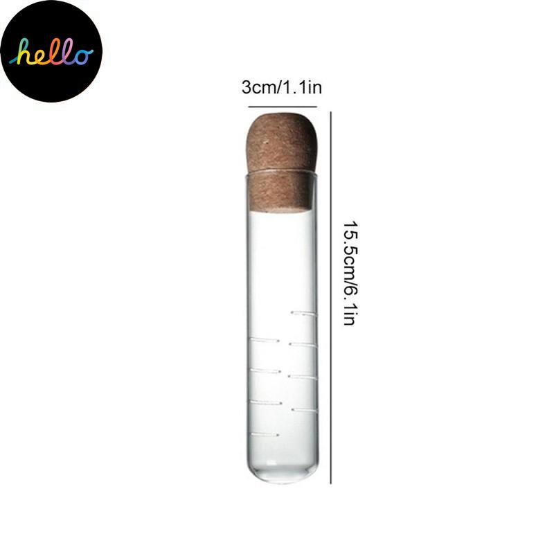 Tea Strainer Glass Tea Infuser Puer Tea Mini Transparent Tea Strainer Cork Glass Bottle Tube Brewing Test Tube Tea Set Kitchen Tools