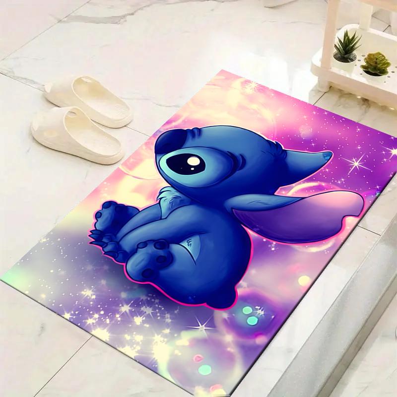 1Pc Stitch Space Adventure Rug, Office Carpet Indoor Outdoor Doormat, Non-Slip Soft, Living Room, Christmas Halloween Gift. M928630