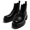 Zara Platform Round Toe Short Chelsea Boots Men Boots Black 12006420800