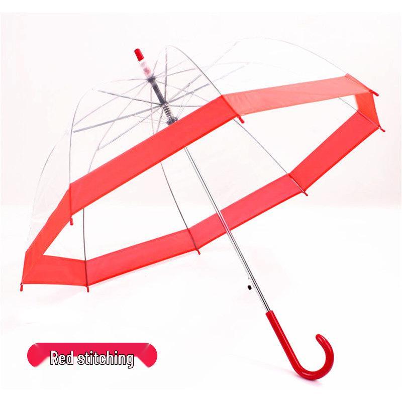 Korean Style Transparent Apollo Princess Mushroom Umbrella
