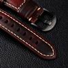Retro Oil Wax Leather Watch Band high-quality cowhide Watchband 20mm Universal SmartWatch Bands For Huawei Xiaomi Panda Straps