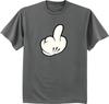 Groß und Groß t-shirt lustiges Mittelfinger-T-Shirt King-Size Herrenhemden