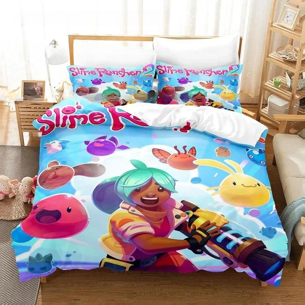 Slime Rancher 2 Bedding Set Single Twin Full Queen King Size Bed Set Aldult Boys Bedroom Duvet cover Sets 3D Anime