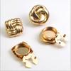 [HF]Hot 2PCS Button Cover Cufflinks For Women And Men Fashion Alloy Shirt Sleeve Collar Clips Decoration Accessories