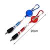 Buckle Ring Lanyard Stationery Retractable Key Chain Ballpoint Pen Neutral Easy Pull Buckle Writing Tools