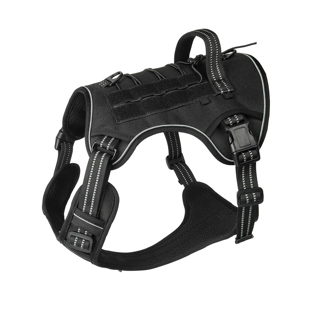 551 New Multifunctional Tactical Pet Harness for Large Dogs Wear-Resistant Anti-Bite Dog Leash Malinois Training Working Vest