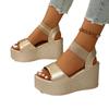 Sandals women's outer wear summer new fashion one-character trendy platform shoes