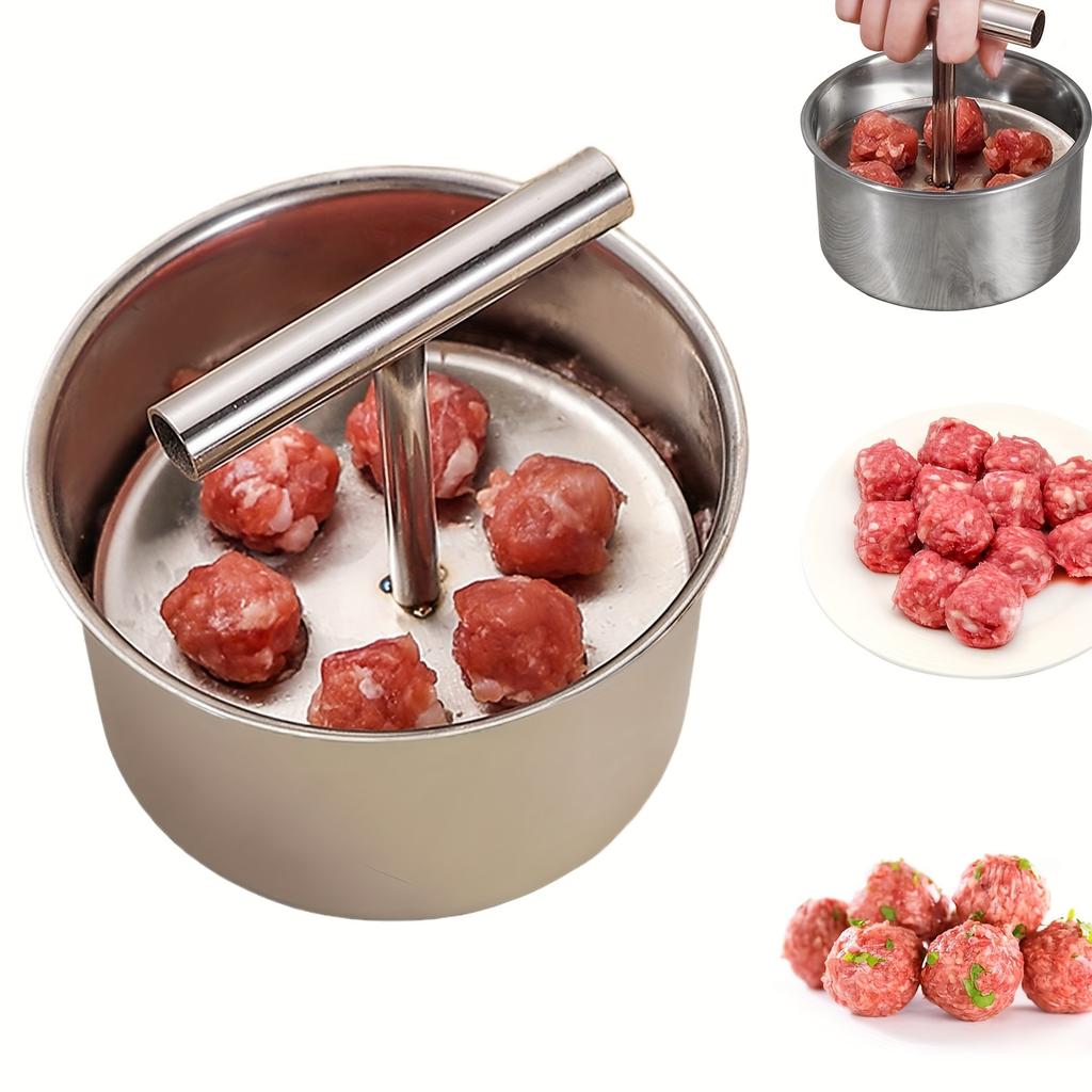 Stainless Steel Meatball Maker - 12 Ball Mold for Uniform Pasta & Soup Balls | Dishwasher Safe & Rustproof