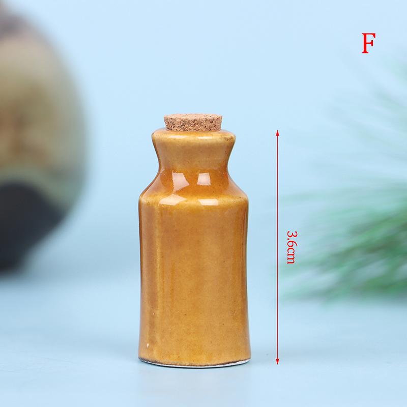 1:12 Dollhouse Miniature Ceramics Jar Seasoning Jar Kitchen Toy Home Decor