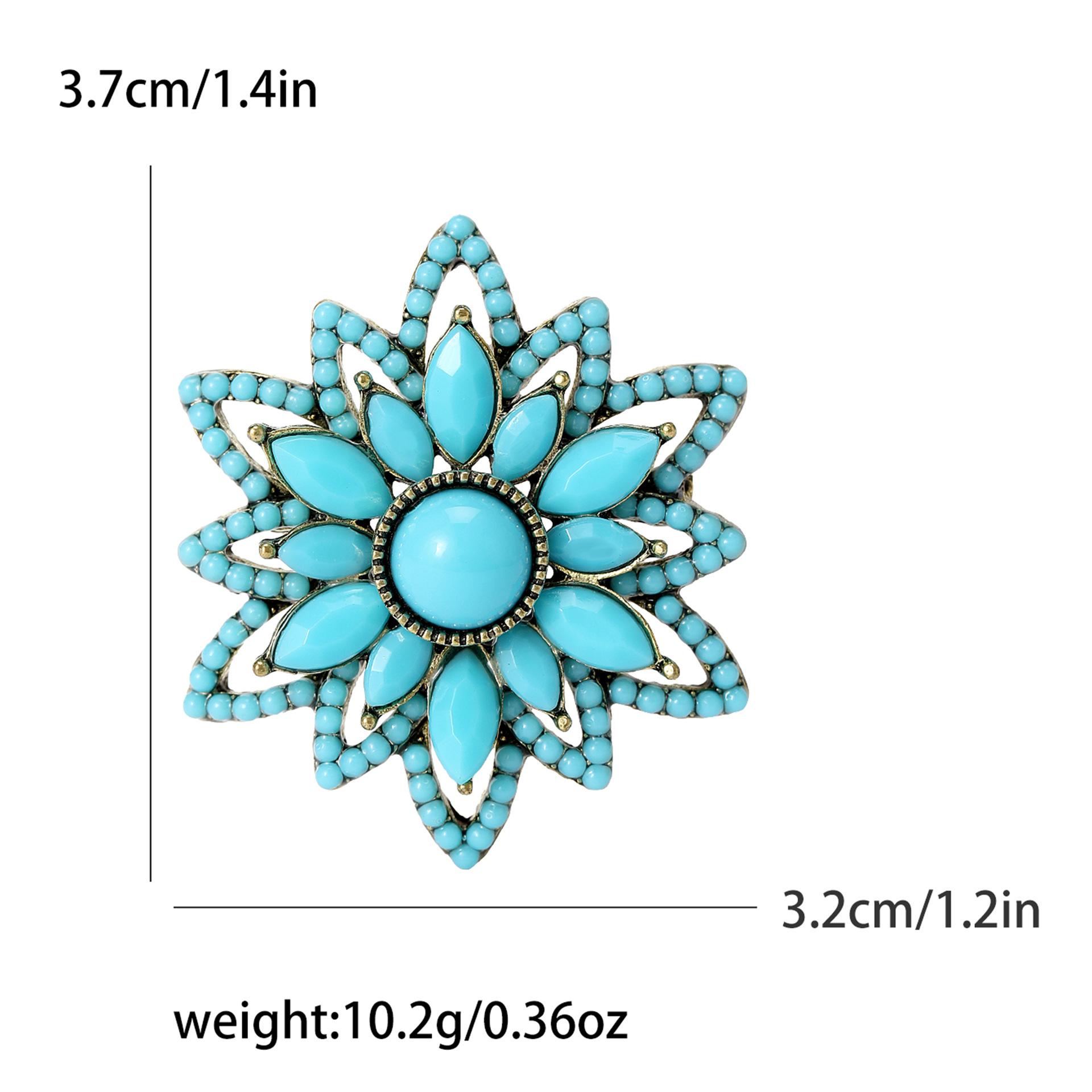 

Винтажная турецкая тибетская брошь-цветок, брошь, антибликовая пряжка, булавка, классический темперамент, аксессуары для одежды