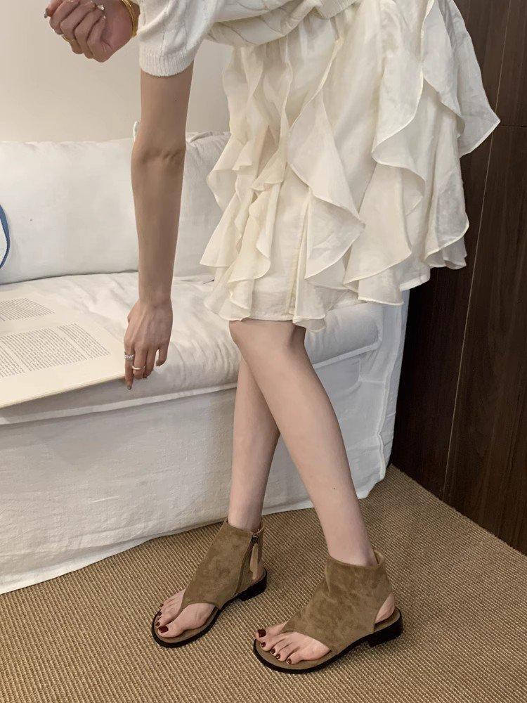 

Fashion inner height increase herringbone clip cool boots women s new summer fashionable spice girls pants short boots women s 39 хаки