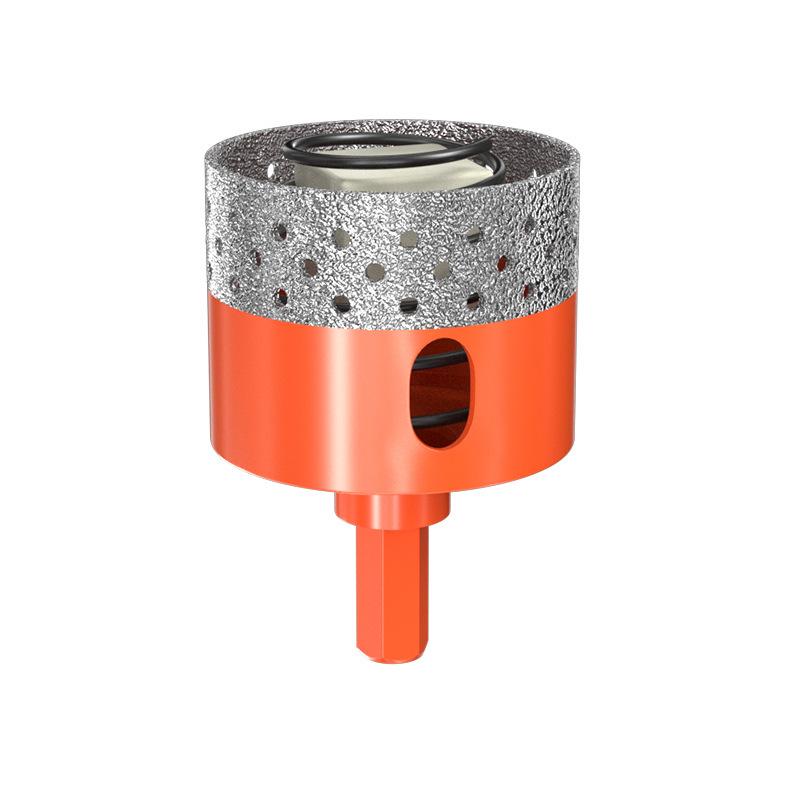 Baolian Dry Cut Hole Saw for Marble & Porcelain - Chip-Free Drilling Bit for Tile and Rock Slabs.
