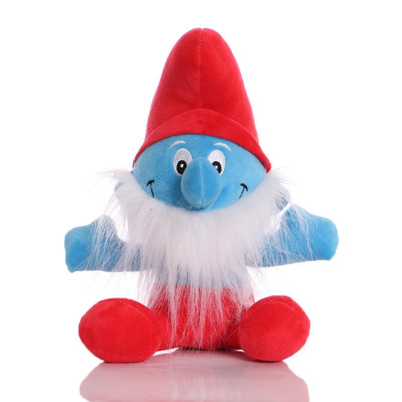 Adorable Blue Smurf Plush Doll Soft Stuffed Toy With Pp Cotton Filling For Kids