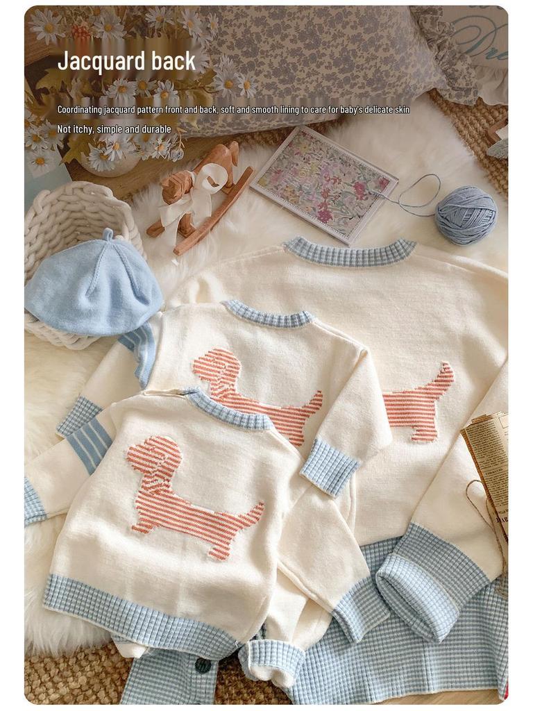 Newborn Knitted Sweater Onesie for Boys & Girls - 2025 Autumn Collection