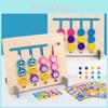 Vierfarben Obst Tier Logikspiel Holz Montessori Lernspielzeug für Kinder