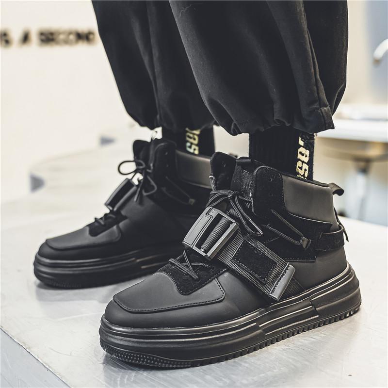 Fashion Men's High Top Sneakers Men's Skateboard Shoes Platform Casual Mens Sneakers