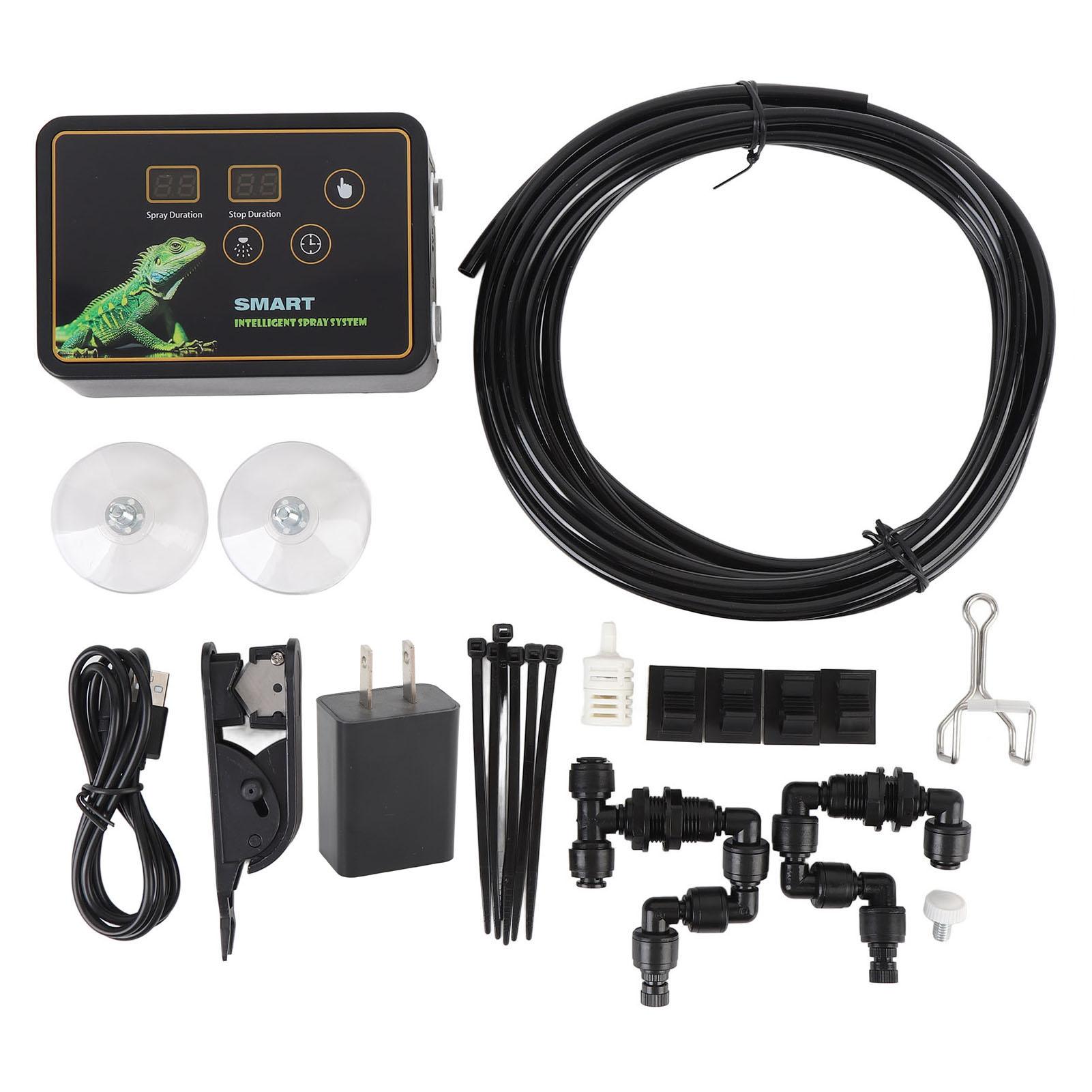 

Система распыления тумана Rainforest Tank Timer с тихим сенсорным управлением, автоматическим распылителем для рептилий с таймером на 360 градусов