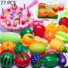 DIY Fruit Cutting Toys Vegetables Fruits And Vegetables Parent-Child Simulation Kitchen Food Children's Birthday Gifts