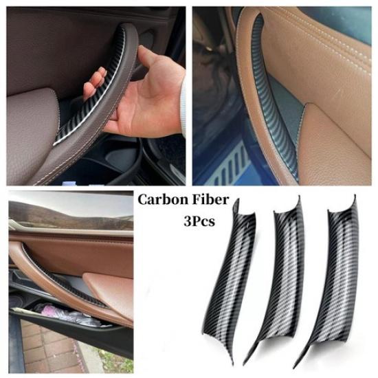 

3X Interior Door Pull Handle Cover For BMW X5 F15 X6 F16 2015 2014-2018 2017