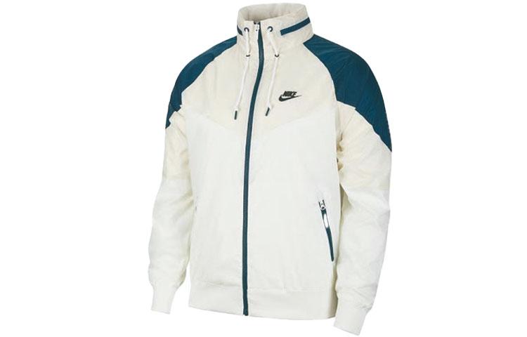 Куртки Nike Мужские Зеленый Белый Воротник-стойка Умеренный Другое CN8771-133 XL