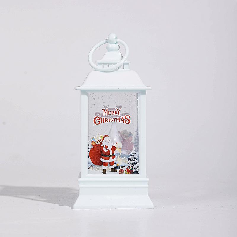 

Hot Sale Christmas Four Corner Wind Lights Can Pattern Christmas Day Atmosphere Decorative Lights Portable Candle Lights