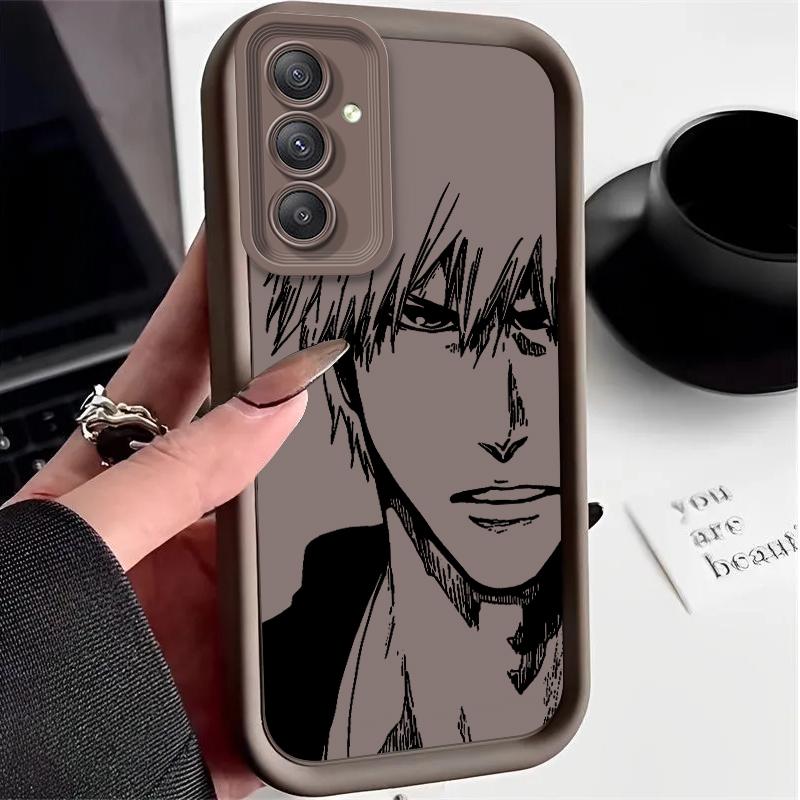 Anime Bleach Case for Samsung Galaxy S24 S23 S22 S21 Ultra Plus S20 FE A55 A54 A53 A52 A52S A51 A50 A50S A35 A34 Silicone Cover
