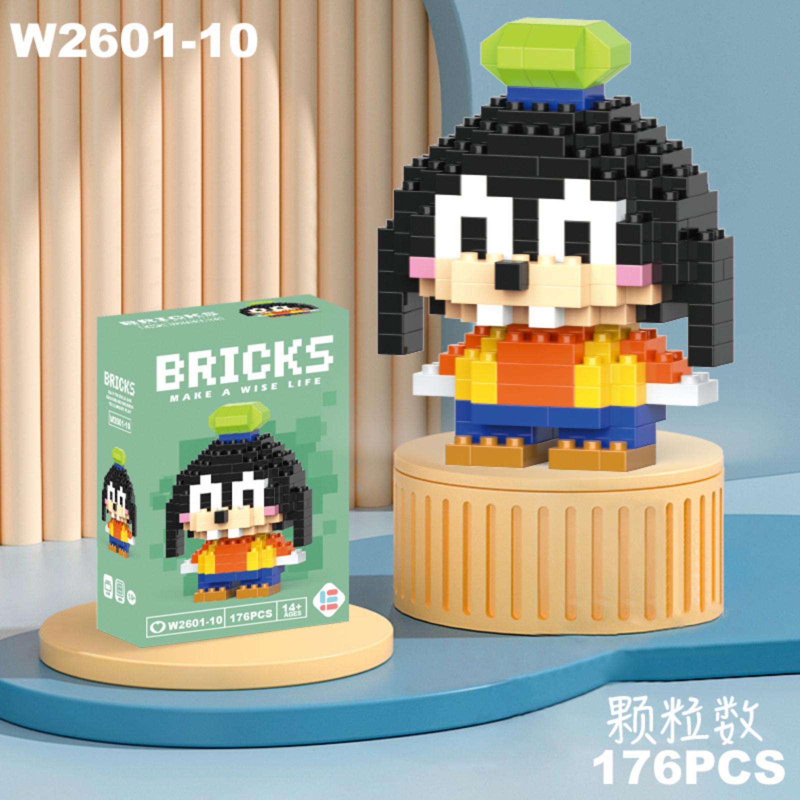 

Building Block Toy Compatible with Popular Construction Sets Cartoon Character Educational Puzzle Assembly Model Display Set for Kids One Size белый