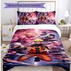 Naruto Pattern Printed 3PCS Bedding Set, Soft Skin-Friendly Washable Duvet Cover & Pillowcases Set