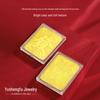 Gold Leaf Mobile Phone Amulet: 'Please Get Rich' Charm - Solid Gold, Perfect Birthday Gift for Girlfriend