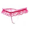 Sex Underwear Free Sex Underwear Women's Sexy T-pants Pearl Large Size Open Crotch Thong Lace Temptation Wholesale