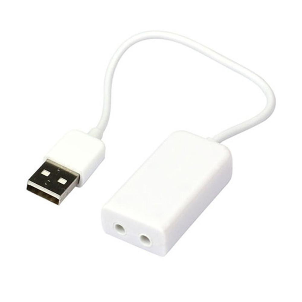 2x External USB Sound Adapter 7.1 Channel Audio Sound Card Adapter For PC Laptop