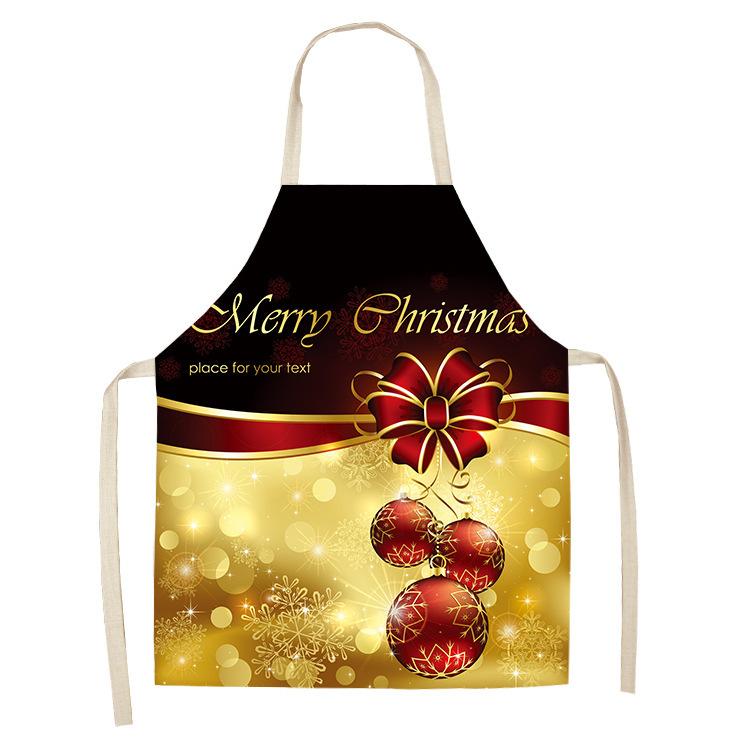 Christmas Golden Theme Apron for Children Child Apron Woman Kitchen Apron Women Kitchen Apron Master Apron Kitchen Apron Apron