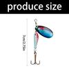 Multicolor Spinners Baits With Rotating Metal Blade Easyly Operations for Saltwater Fishing Enthusiasts