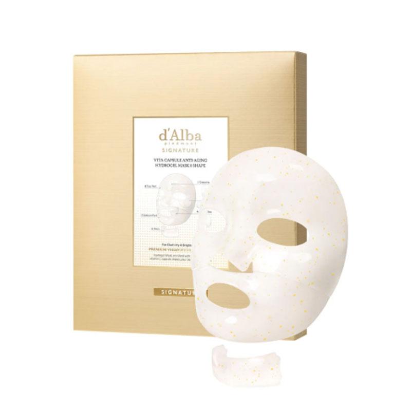 d'Alba Signature Vita Capsule Anti-Aging Hydrogel Mask 8 Shape (4 Sheets)