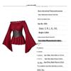 Medieval Women's Pirate Costume Shirt for Role-Playing Festivals