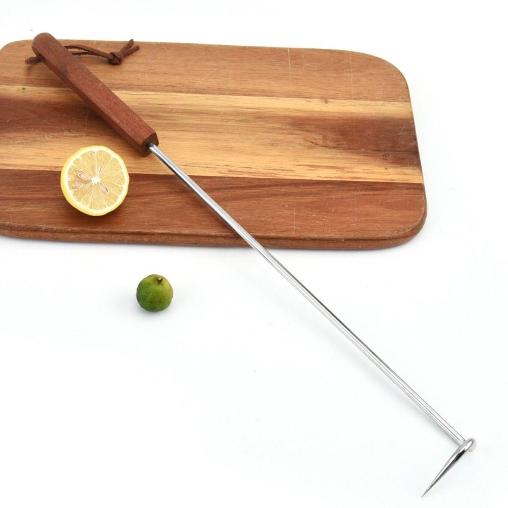Robuster BBQ Fleischwender Haken Edelstahl Grill Kochwender Heim Grillparty